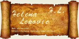 Helena Lepović vizit kartica